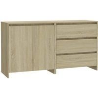 vidaXL 2 Piece Sideboard Sonoma Oak Engineered Wood