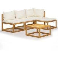 Garden Lounge Set Outdoor Sofa Set with Cushions Solid Wood Acacia vidaXL
