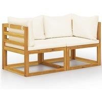 Garden Lounge Set Outdoor Sofa Set with Cushions Solid Wood Acacia vidaXL