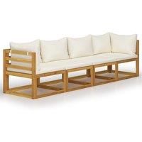 Garden Lounge Set Outdoor Sofa Set with Cushions Solid Wood Acacia vidaXL