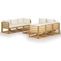 6 Piece Garden Lounge Set with Cushions Solid Wood Acacia (UK/IE/FI/NO only)