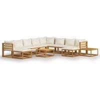 Garden Lounge Set Outdoor Sofa Set with Cushions Solid Wood Acacia vidaXL