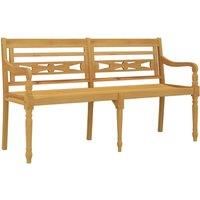 vidaXL Batavia Bench 150 cm Solid Wood Teak