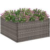 Garden Planter Outdoor Planter Flower Patio Pot Plant Box Poly Rattan vidaXL