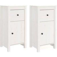 Solid Wood Pine Sideboard Wooden Cupboard Storage Cabinet Multi Colours vidaXL