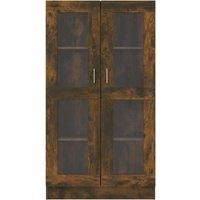 Vitrine Cabinet Book Stand Rack Cupboard Highboard Engineered Wood vidaXL