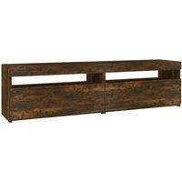 1/2x TV Cabinet with LED Lights TV Stand Unit Multi Colours Multi Sizes vidaXL