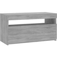 1/2x TV Cabinet with LED Lights TV Stand Unit Multi Colours Multi Sizes vidaXL