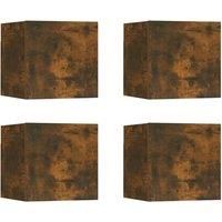 1/2/4x Wall Mounted TV Cabinet Living Room Unit Furniture Multi Colors vidaXL
