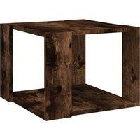 vidaXL Coffee Table Smoked Oak 40x40x30 cm Engineered Wood