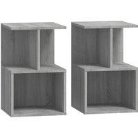 1/2x Bedside Cabinet Chipboard Home Telephone Stand Set Multi Colours vidaXL
