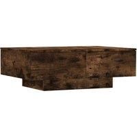 vidaXL Coffee Table Smoked Oak Engineered Wood Accent Tea Couch End