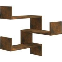 Wall Corner Shelf Wall Rack Wall-mounted Storage Shelf Engineered Wood vidaXL