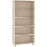 vidaXL Highboard HAMAR Solid Wood Pine Honey Brown
