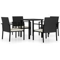 Outdoor Dining Set Garden Dining Set Dinner Table and Chair Poly Rattan vidaXL
