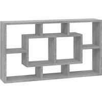 Floating Wall Display Shelf 8 Compartments Hanging Rack Floating Shelf vidaXL