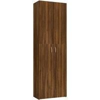 vidaXL Office Cabinet Brown Oak 60x32x190 cm Engineered Wood