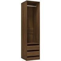 Wardrobe Clothing Storage Hanger Clothes Cabinet Closet Engineered Wood vidaXL