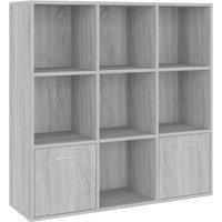 Book Cabinet Highboard Book Rack Shelf Engineered wood Multi Colours vidaXL