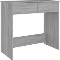 vidaXL Desk Grey Sonoma 80x40x75 cm Engineered Wood
