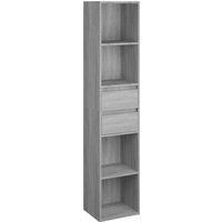 Book Cabinet Bedroom Bookcase Book Rack Standing Shelf Engineered Wood vidaXL
