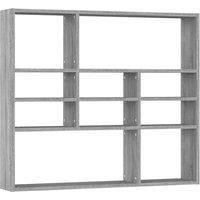 Wall Shelf Wall-Mounted Shelf Storage Display Rack Engineered Wood vidaXL