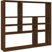 Wall Shelf Wall-Mounted Shelf Storage Display Rack Engineered Wood vidaXL