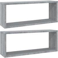 Wall Cube Shelves Wall Rack Wall-mounted Storage Shelf Engineered Wood vidaXL