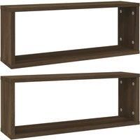 Wall Cube Shelves Wall Rack Wall-mounted Storage Shelf Engineered Wood vidaXL