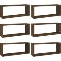 Wall Cube Shelves Wall Rack Wall-mounted Storage Shelf Engineered Wood vidaXL