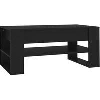 Vidaxl Coffee Table Black 102X55X45 Cm Engineered Wood, Black