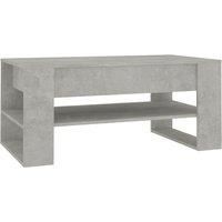 Vidaxl Coffee Table Concrete Grey 102X55X45 Cm Engineered Wood, Grey