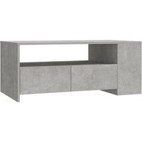 vidaXL Coffee Table Concrete Grey 102x55x42 cm Engineered Wood, Grey