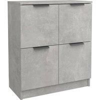 Vidaxl Sideboard Concrete Grey 60X30X70 Cm Engineered Wood, Grey