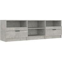 vidaXL Tv Cabinet Concrete Grey 150x33.5x45 cm Engineered Wood, Grey