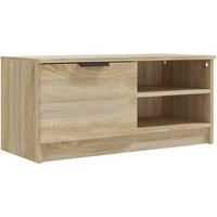Vidaxl Tv Cabinet Sonoma Oak 80X35X36 5 Cm Engineered Wood