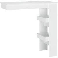 vidaXL Wall Bar Table White 102x45x103.5 cm Engineered Wood