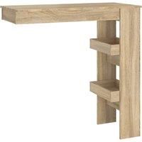 Wall Bar Table Pub Table Indoor Furniture Engineered Wood Multi Colours vidaXL