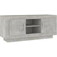 TV Cabinet Concrete Grey 102x35x45 cm Engineered Wood