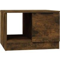 vidaXL Coffee Table Smoked Oak 50x50x36 cm Engineered Wood