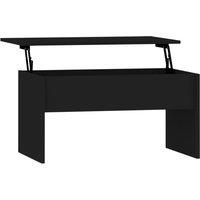 Vidaxl Coffee Table Black 80X50.5X41.5 Cm Engineered Wood, Black