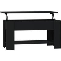 vidaXL Coffee Table Black 101x49x52 cm Engineered Wood, Black