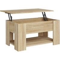 vidaXL Coffee Table Sonoma Oak 79x49x41 cm Engineered Wood