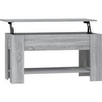 Vidaxl Coffee Table Grey Sonoma 101X49X52 Cm Engineered Wood, Grey