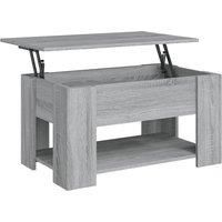Vidaxl Coffee Table Grey Sonoma 79X49X41 Cm Engineered Wood, Grey