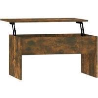 vidaXL Coffee Table Smoked Oak 80x50.5x41.5 cm Engineered Wood