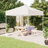 £vidaXL Foldable Outdoor Party Tent - White 3x3 m - Sturdy Steel Frame with Waterproof, UV-Resistant 210D Oxford Fabric Canopy£