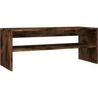 vidaXL Coffee Table Smoked Oak 100x40x40 cm Engineered Wood