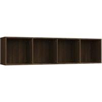 vidaXL Book Cabinet/TV Cabinet Brown Oak 143x30x36cm Engineered Wood