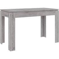 Vidaxl Dining Table Grey Sonoma 120X60X76 Cm Engineered Wood
